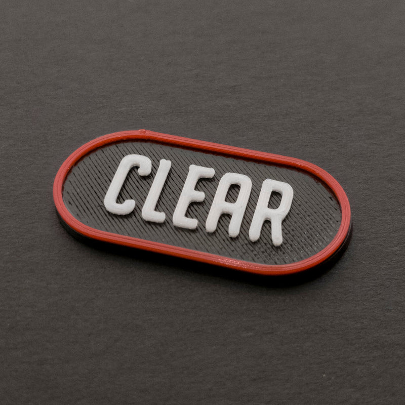 CLEAR + IRND FILTER TAGS SET - ROUND / RED OUTLINE - FILTER 