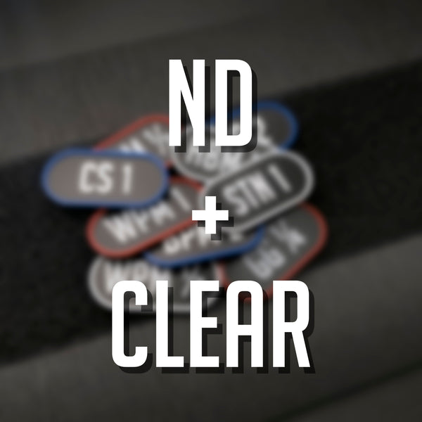 CLEAR + ND FILTER TAGS SET - FILTER TAGS