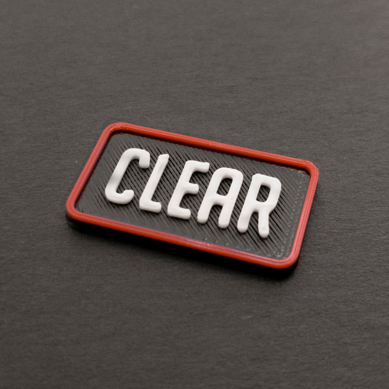 CLEAR + ND FILTER TAGS SET - SQUARE / RED OUTLINE - FILTER 